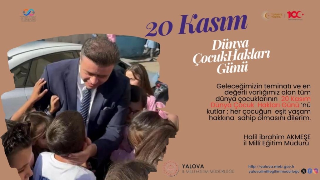 "20 KASIM DÜNYA ÇOCUK HAKLARI GÜNÜ"